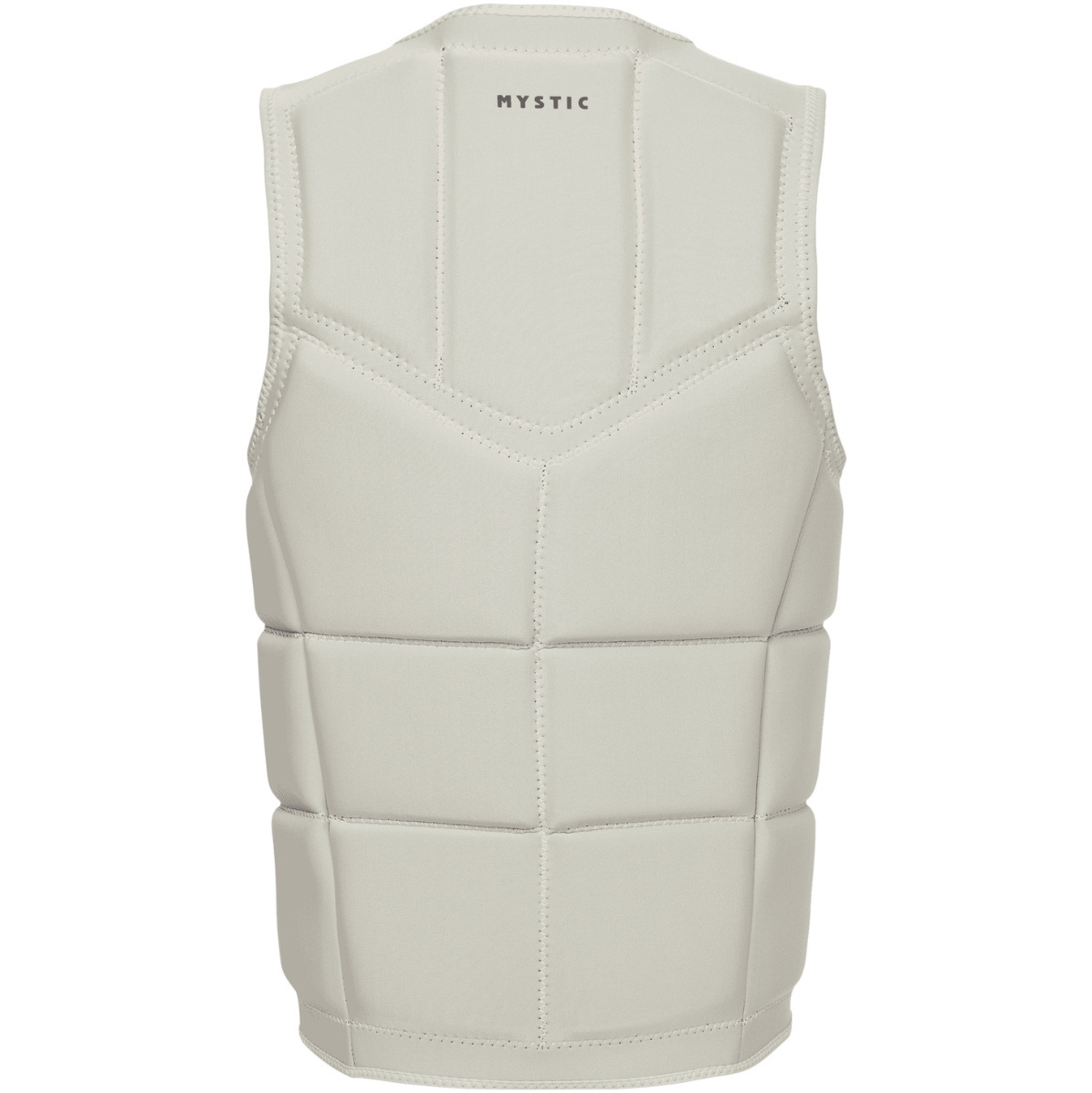 2026 Mystic Männer Star Front Zip Wake Impact Vest 35005.240245 - Dirty White